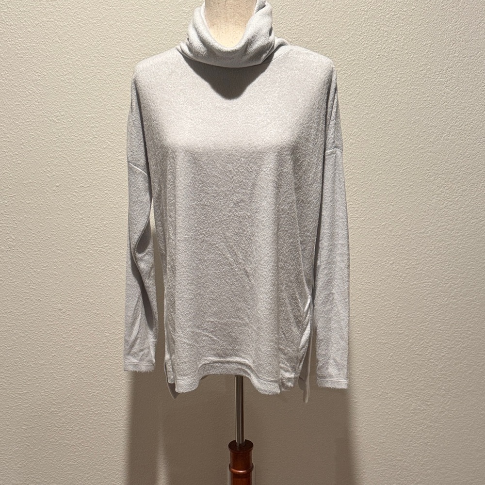 Gray Turtleneck Sweater